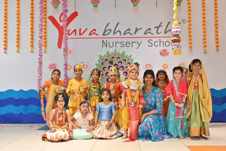 krishna janmashtami 2024 image - Yuvabharathi Nursery